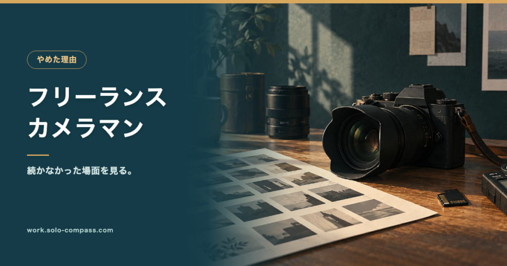 カメラマンをやめた人は何でつまずいたか｜腕の良し悪しとは別に起きることのアイキャッチ
