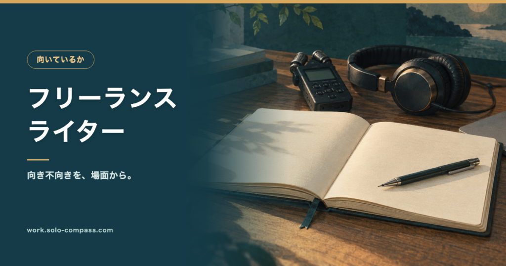 フリーランスライターは誰に向いているか｜毎日その場で問われることのアイキャッチ